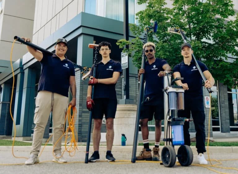 Parking lot and underground garage pressure washing service in Toronto